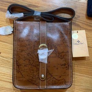 Patricia Nash “Riot Rust” map collection cross body -BRAND NEW